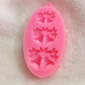 Pink Silicone Leaf and Bell Mold